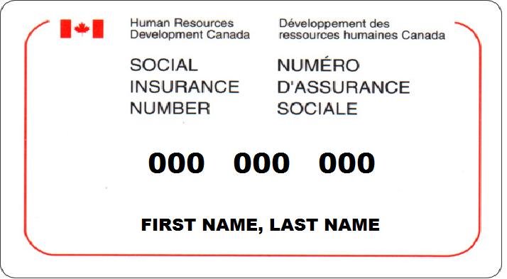 social insurance number sin